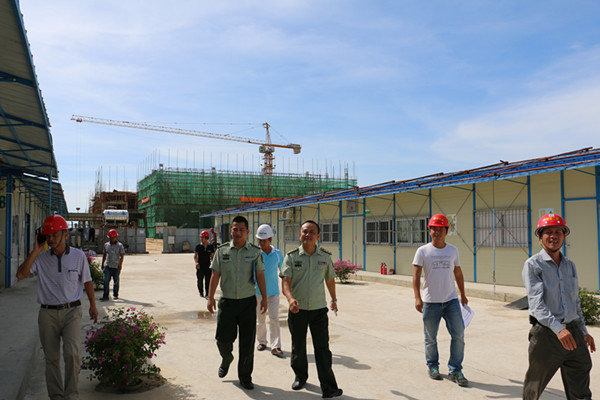 東方支隊(duì)聯(lián)合住建局開(kāi)展建筑工地消防安全檢查